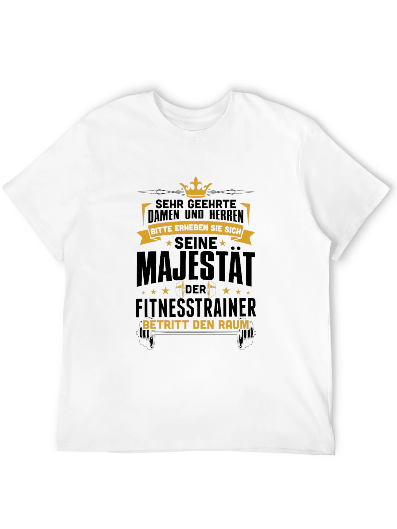 Camiseta Negra: Su Majestad el Entrenador