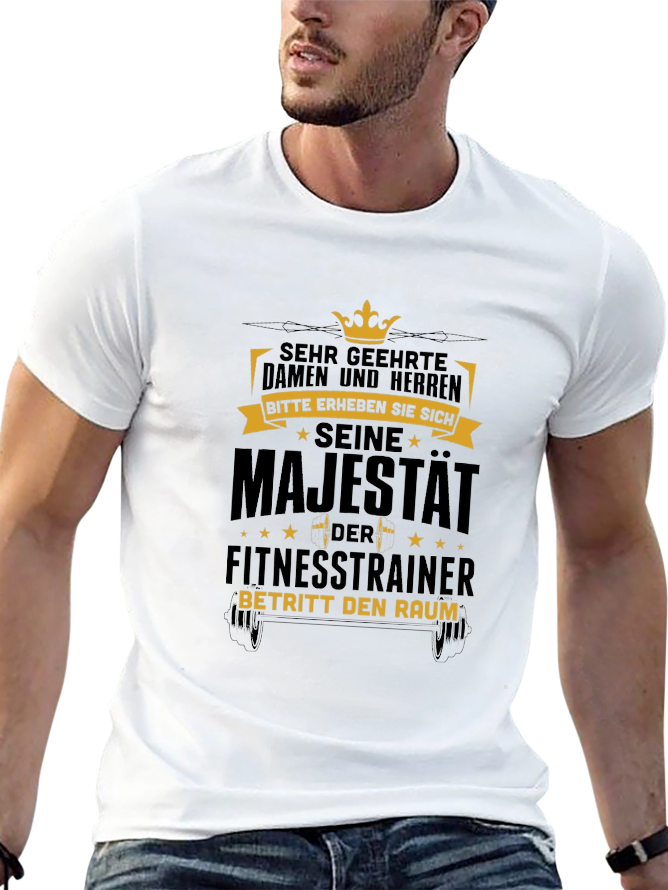 Camiseta Negra: Su Majestad el Entrenador