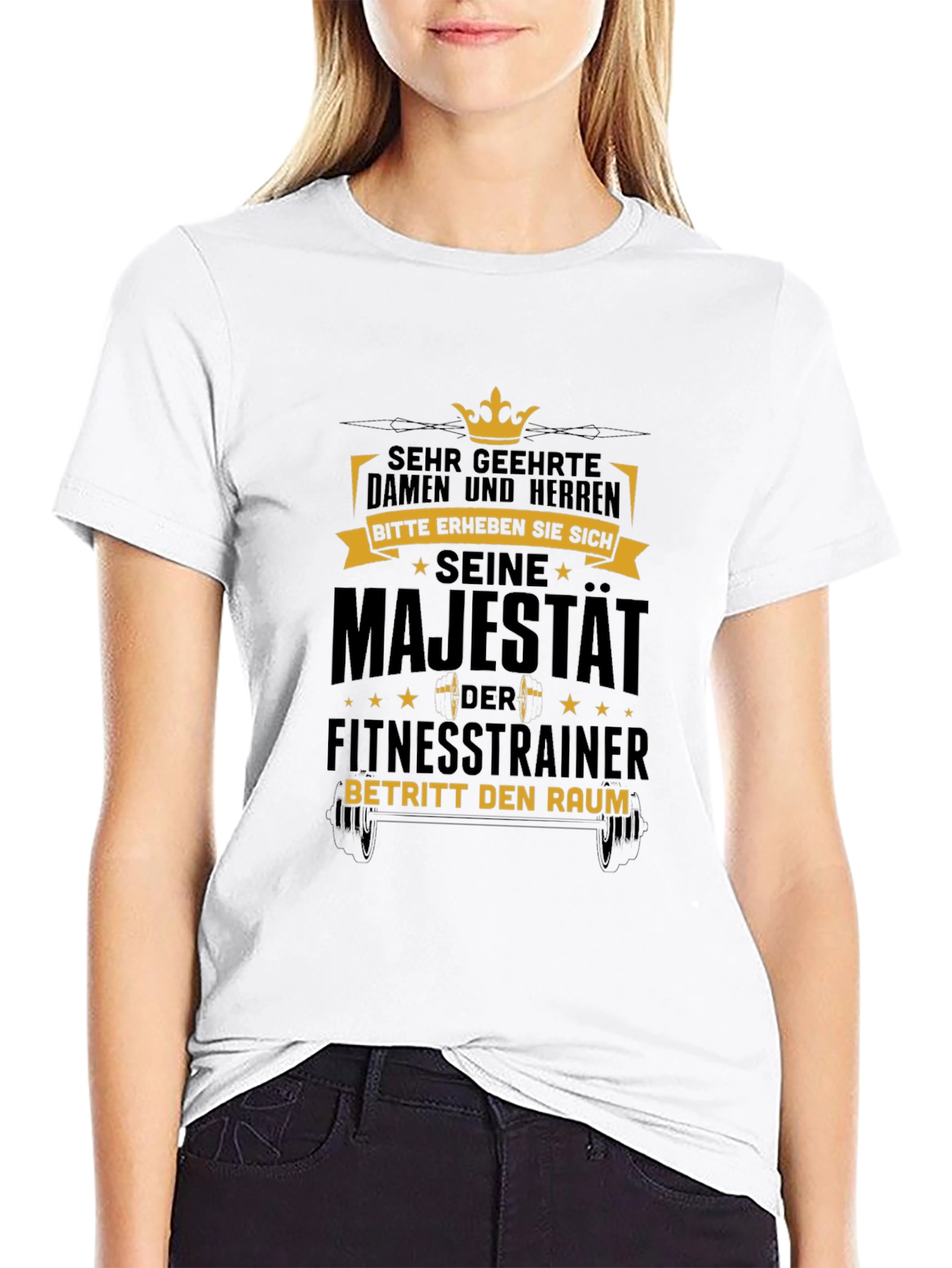 Camiseta Negra: Su Majestad el Entrenador