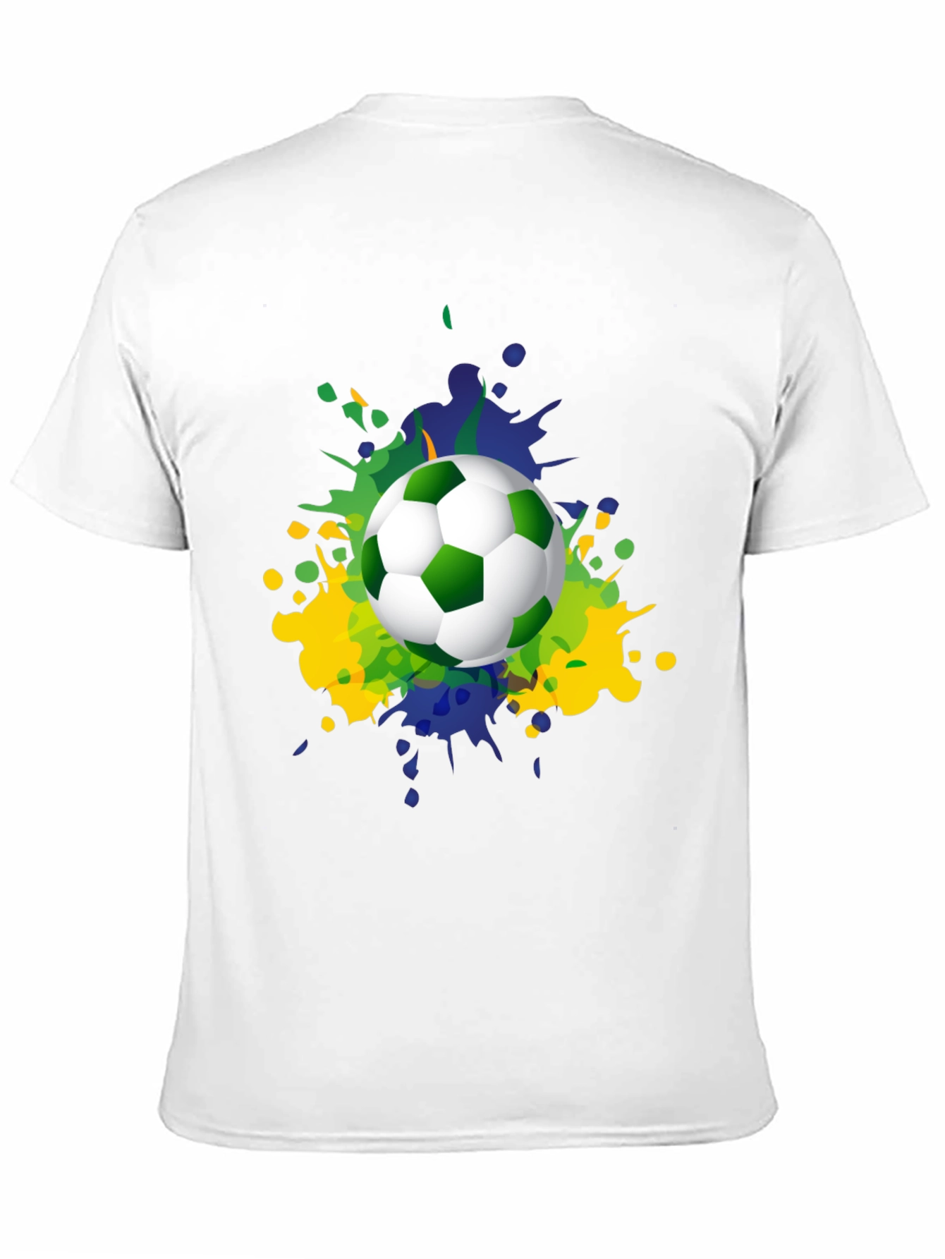 Camiseta Hombre Fútbol Brasil Estilo Splash