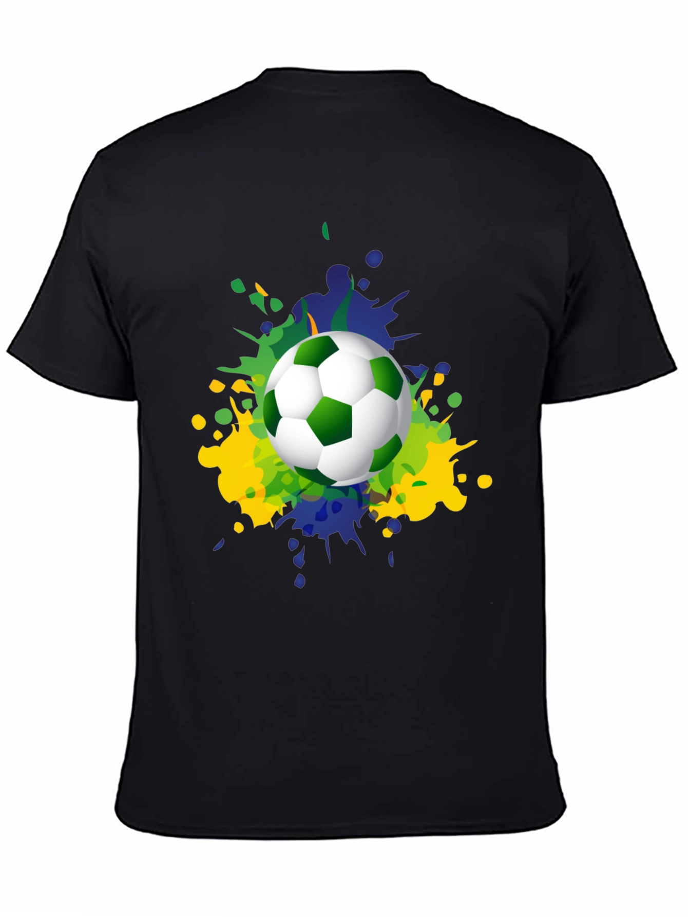 Camiseta Hombre Fútbol Brasil Estilo Splash