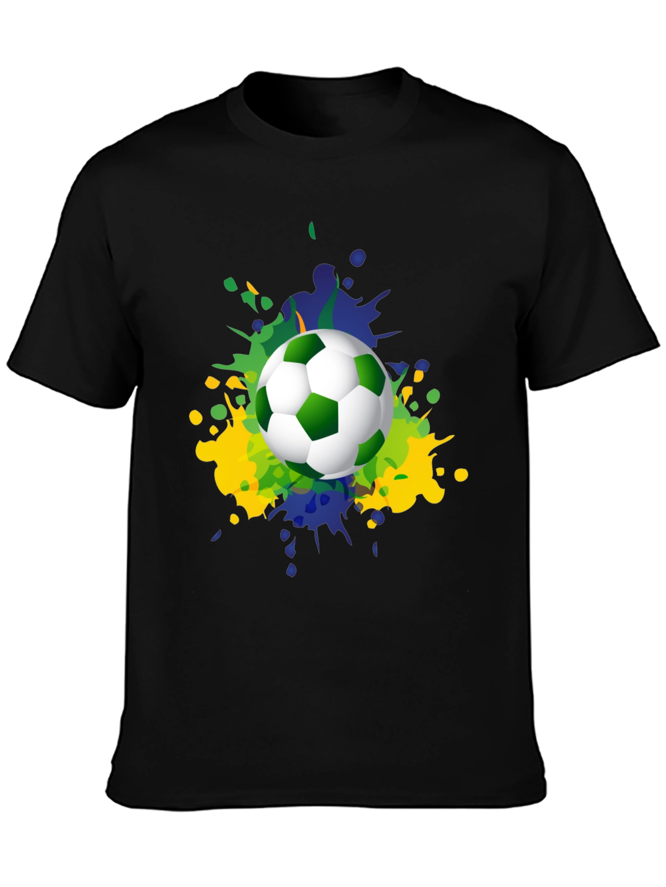 Camiseta Hombre Fútbol Brasil Estilo Splash