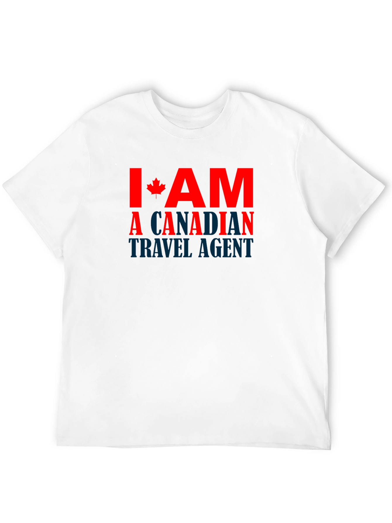 Camiseta Negra Soy Agente de Viajes Canadiense