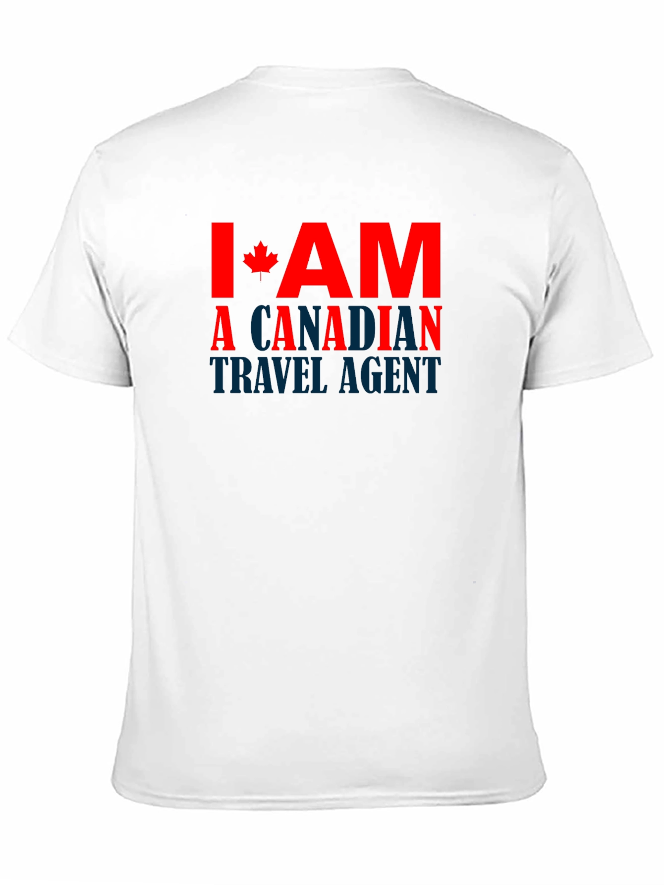 Camiseta Negra Soy Agente de Viajes Canadiense