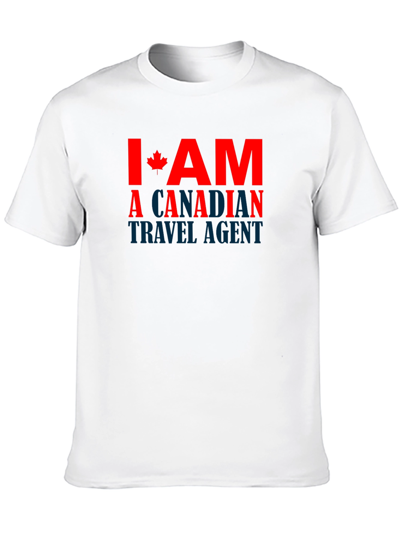 Camiseta Negra Soy Agente de Viajes Canadiense