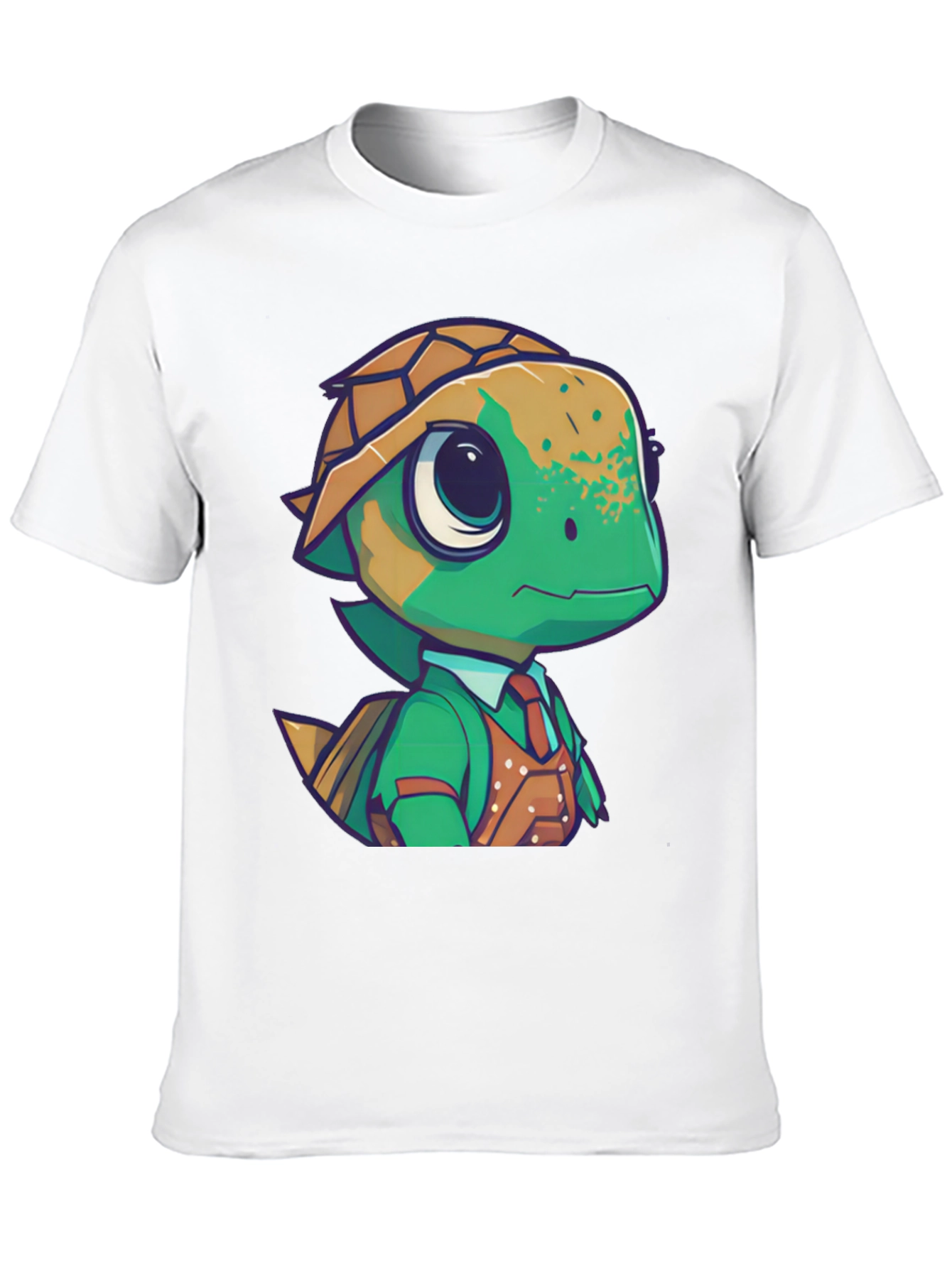 Camiseta Negra con Diseño de Tortuga Elegante