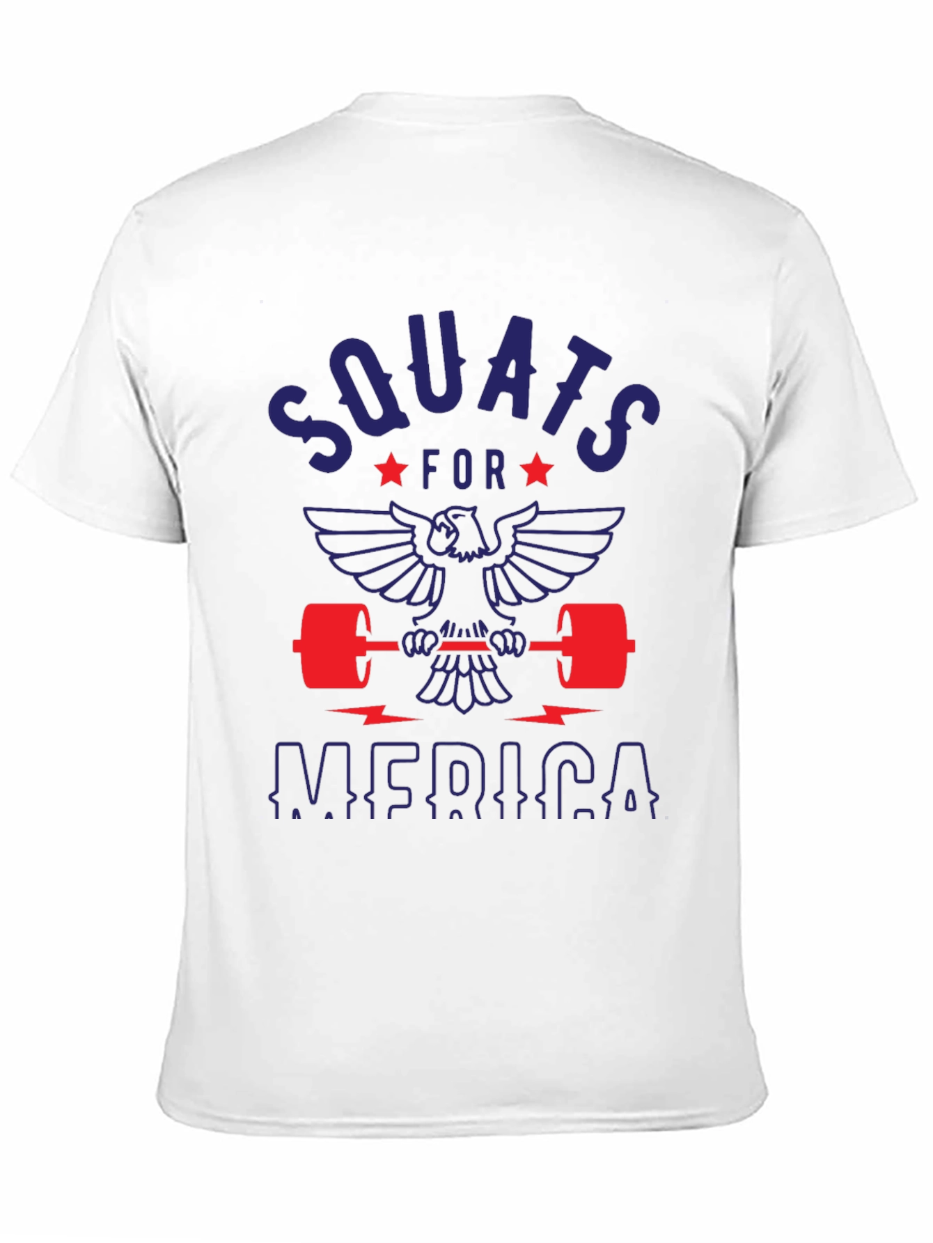 Camiseta Hombre: Squats for America - Negra