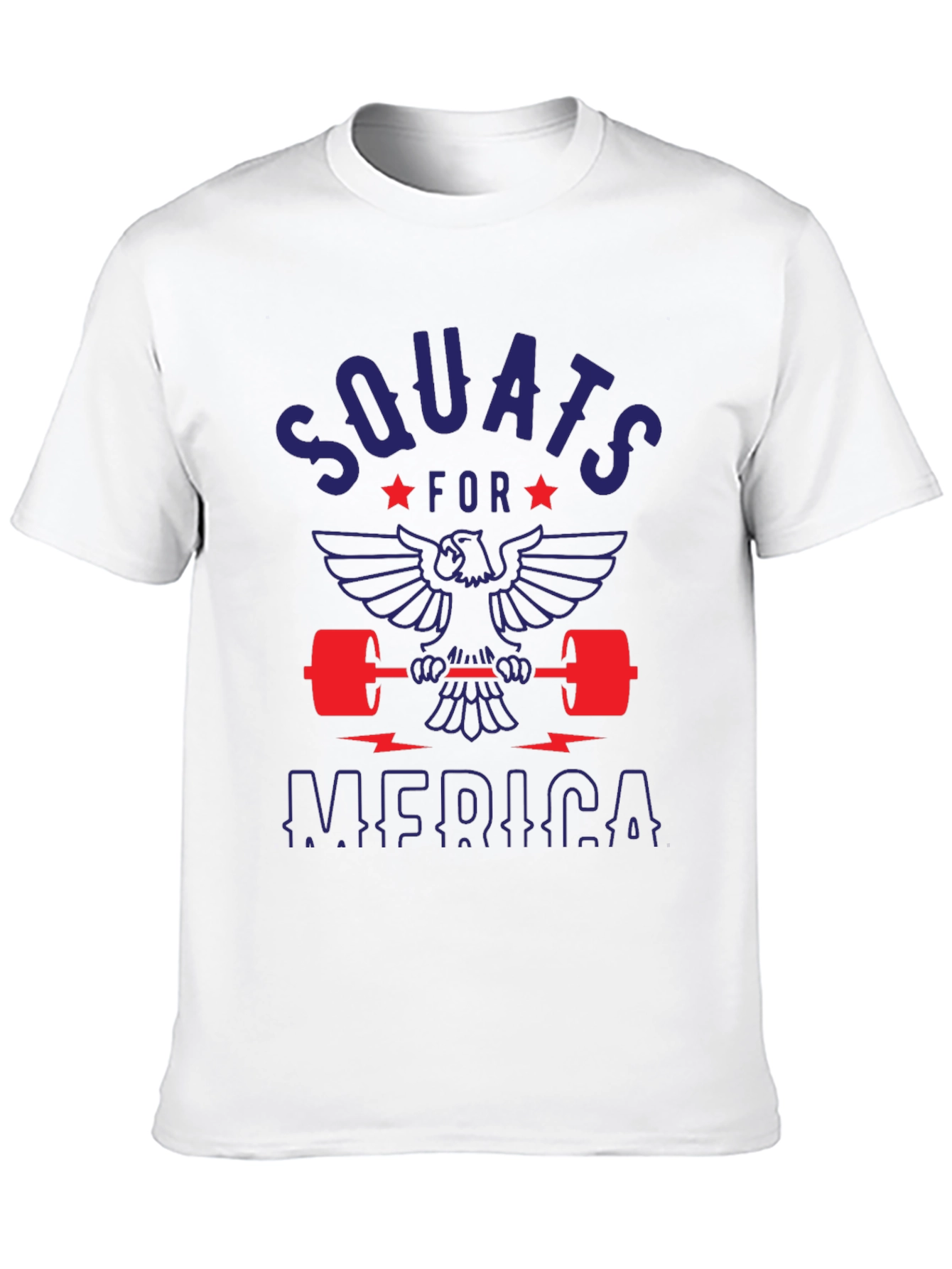 Camiseta Hombre: Squats for America - Negra