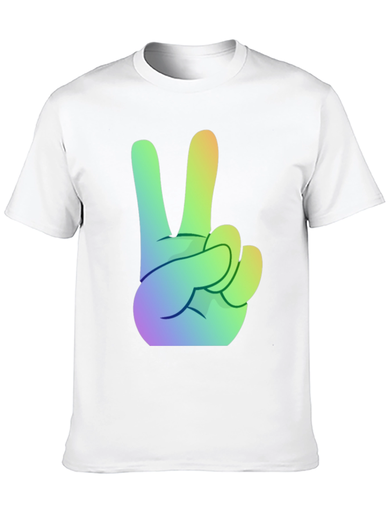 Camiseta Negra Peace & Love Hombre