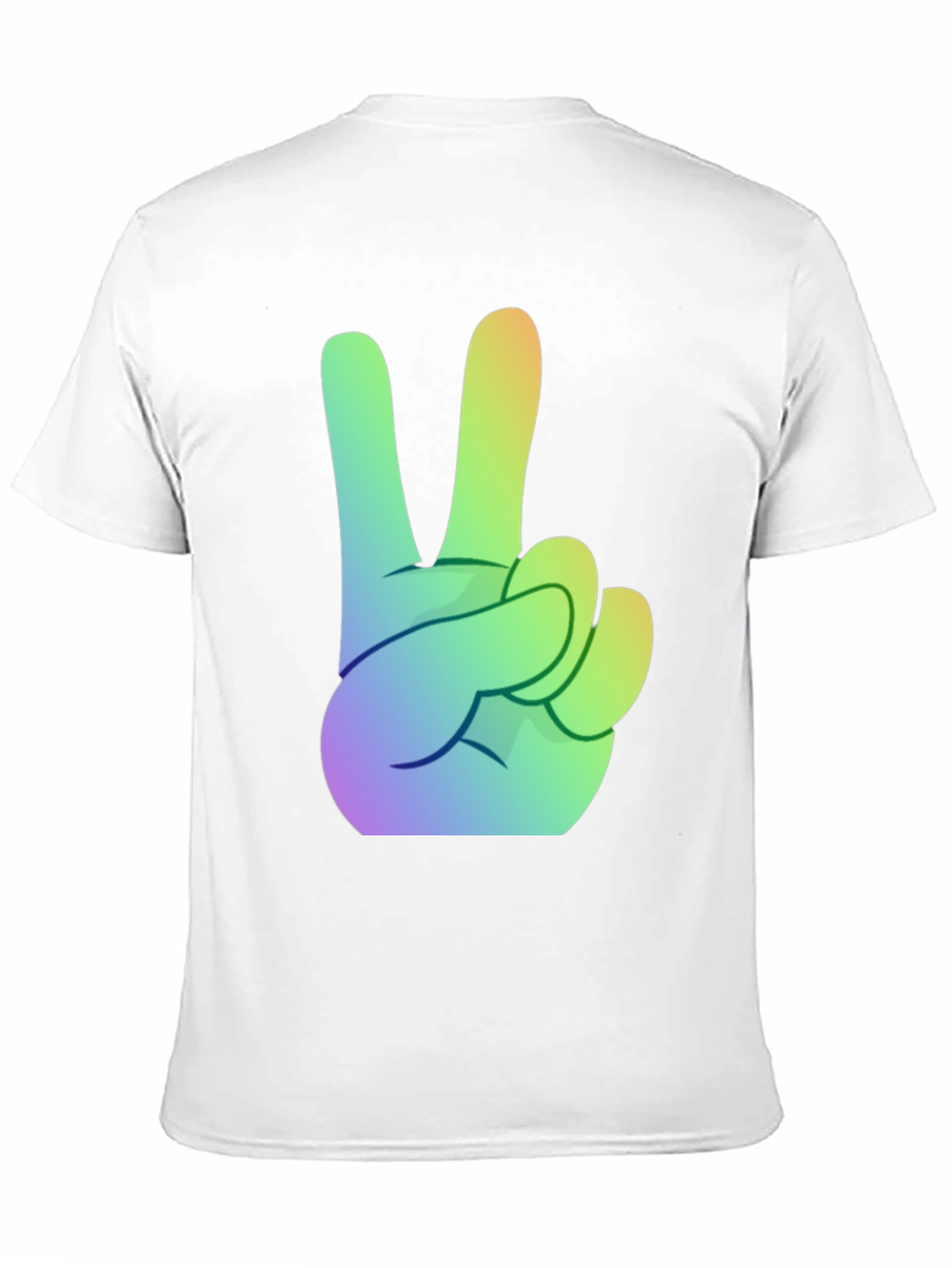 Camiseta Negra Peace & Love Hombre