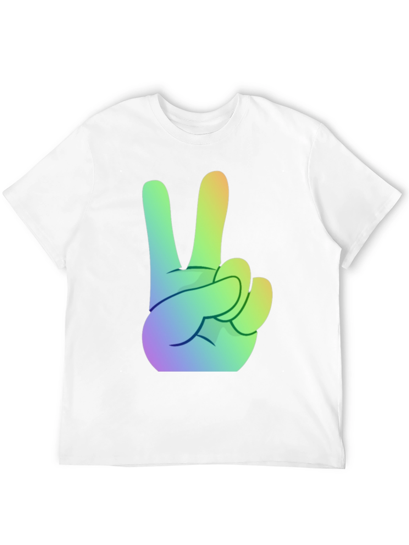 Camiseta Negra Peace & Love Hombre