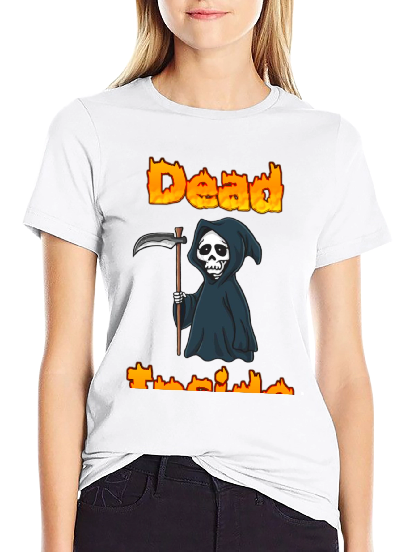 Camiseta Negra Grim Reaper Dead Inside