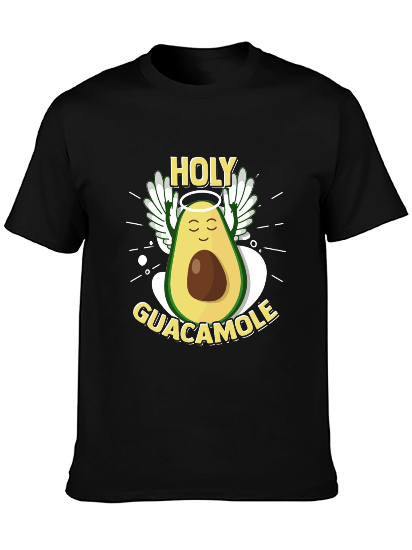 Camiseta Negra: Aguacate Santo Guacamole