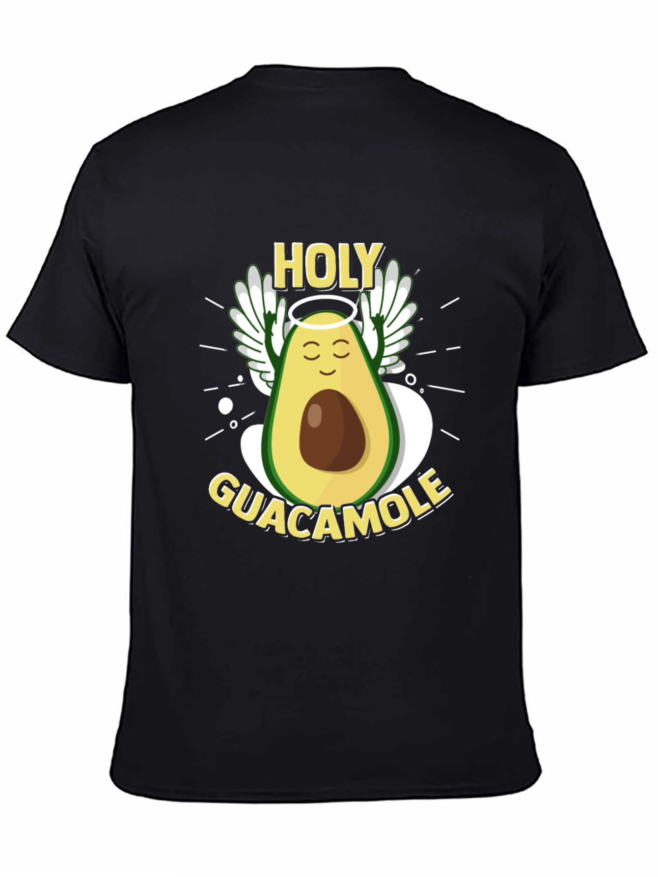 Camiseta Negra: Aguacate Santo Guacamole