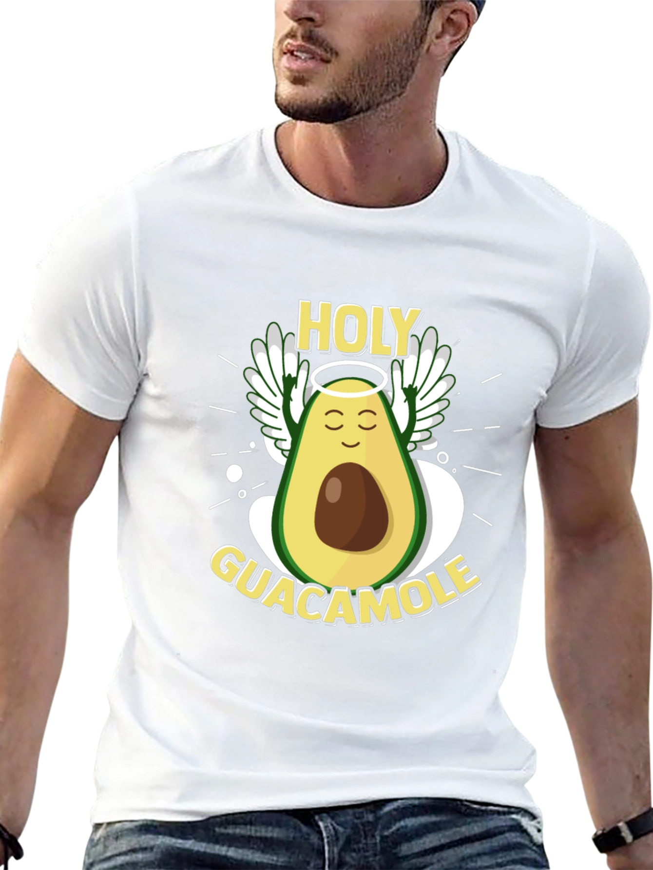 Camiseta Negra: Aguacate Santo Guacamole