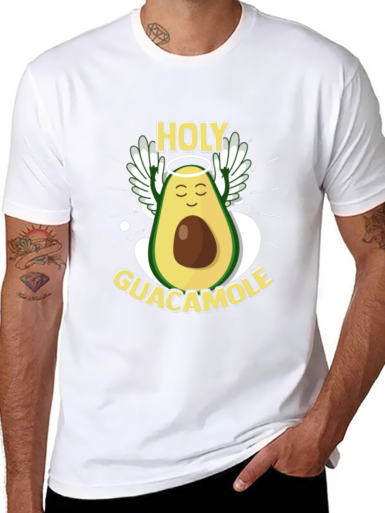 Camiseta Negra: Aguacate Santo Guacamole
