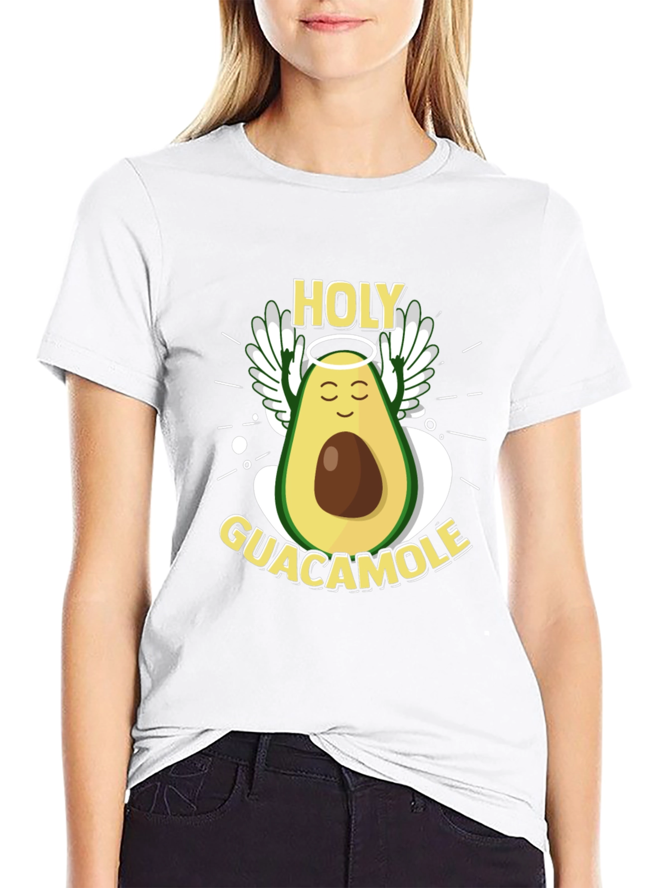 Camiseta Negra: Aguacate Santo Guacamole
