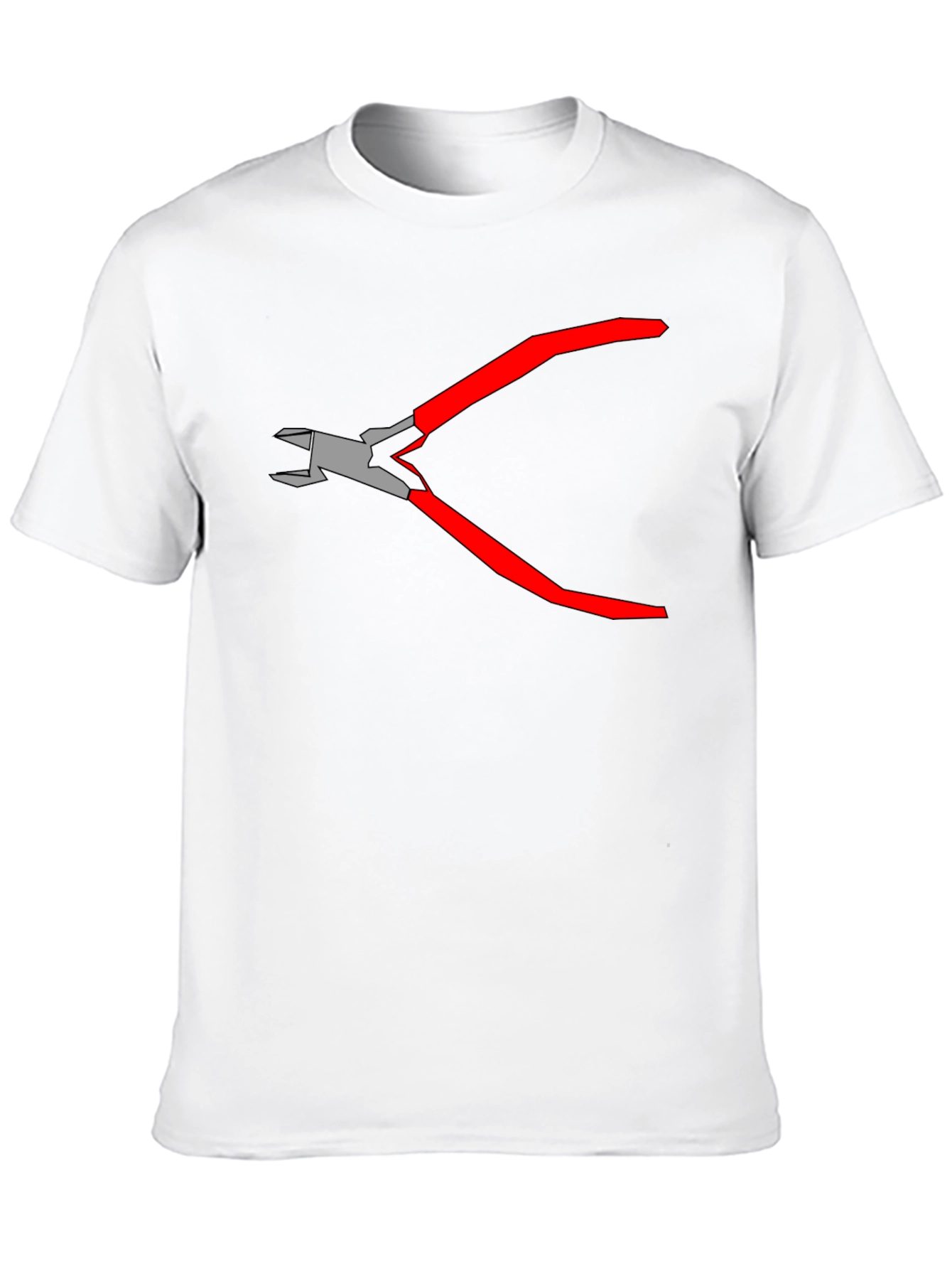 Camiseta Negra con Diseño de Alicates Gráficos