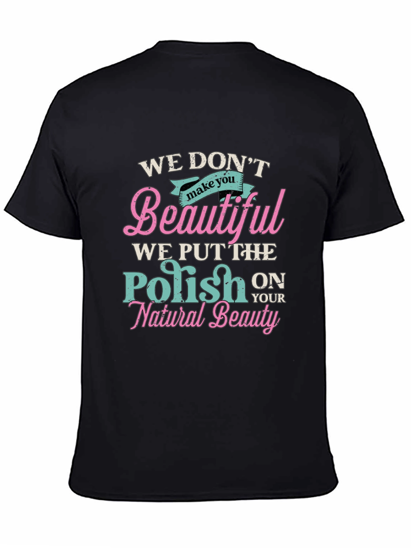 Camiseta Negra: Realzamos Tu Belleza Natural