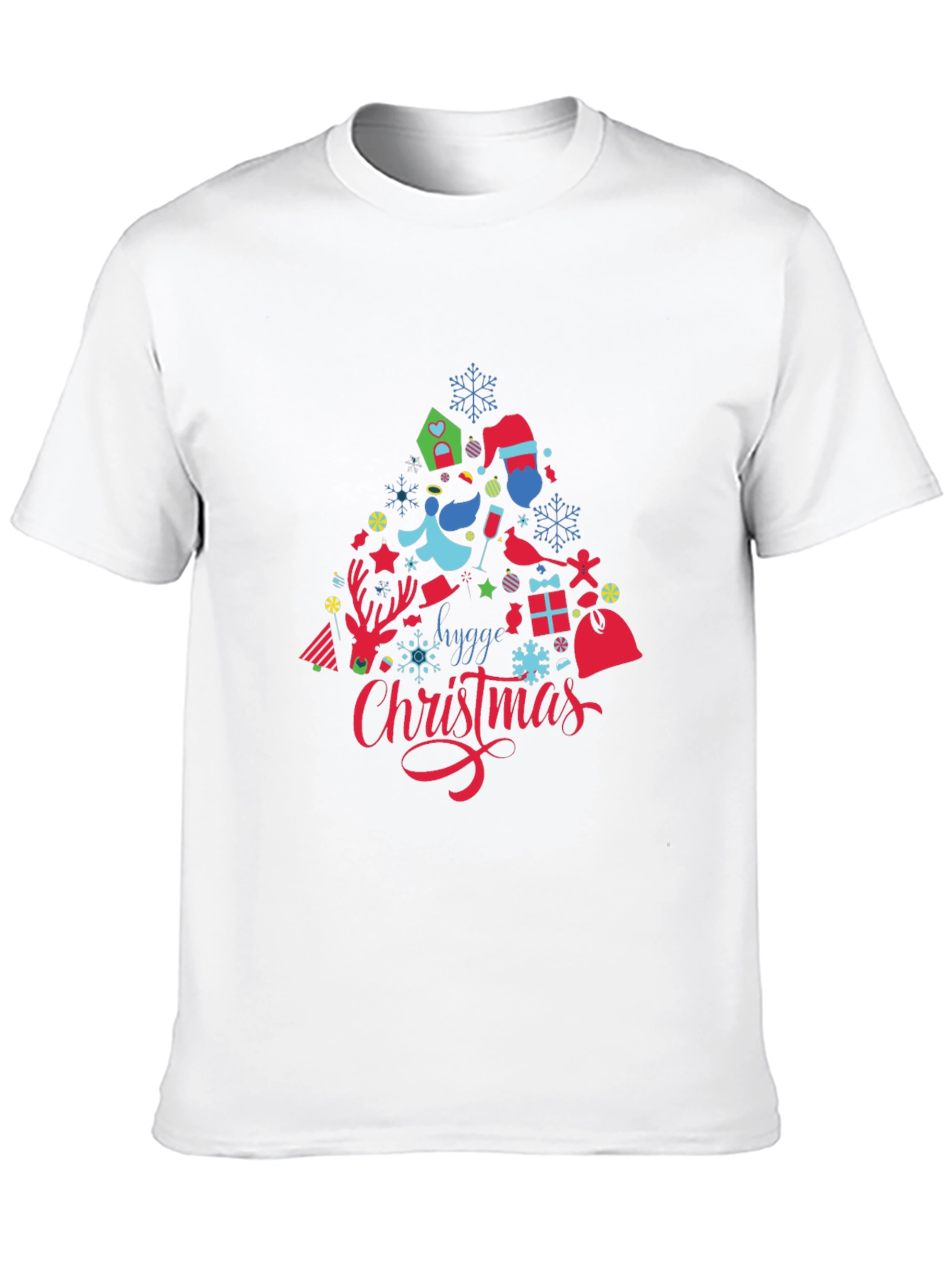 Camiseta Negra Navideña Hygge Christmas