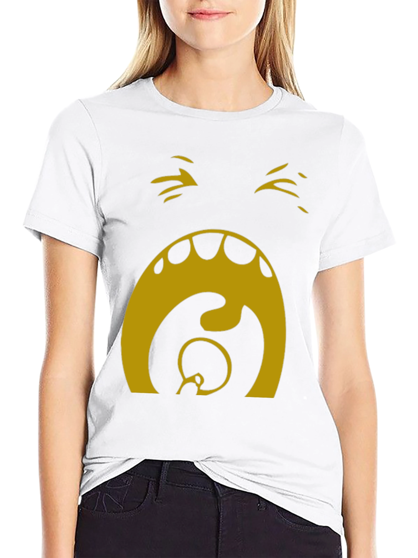 Camiseta Hombre Negra con Diseño Abstracto Dorado