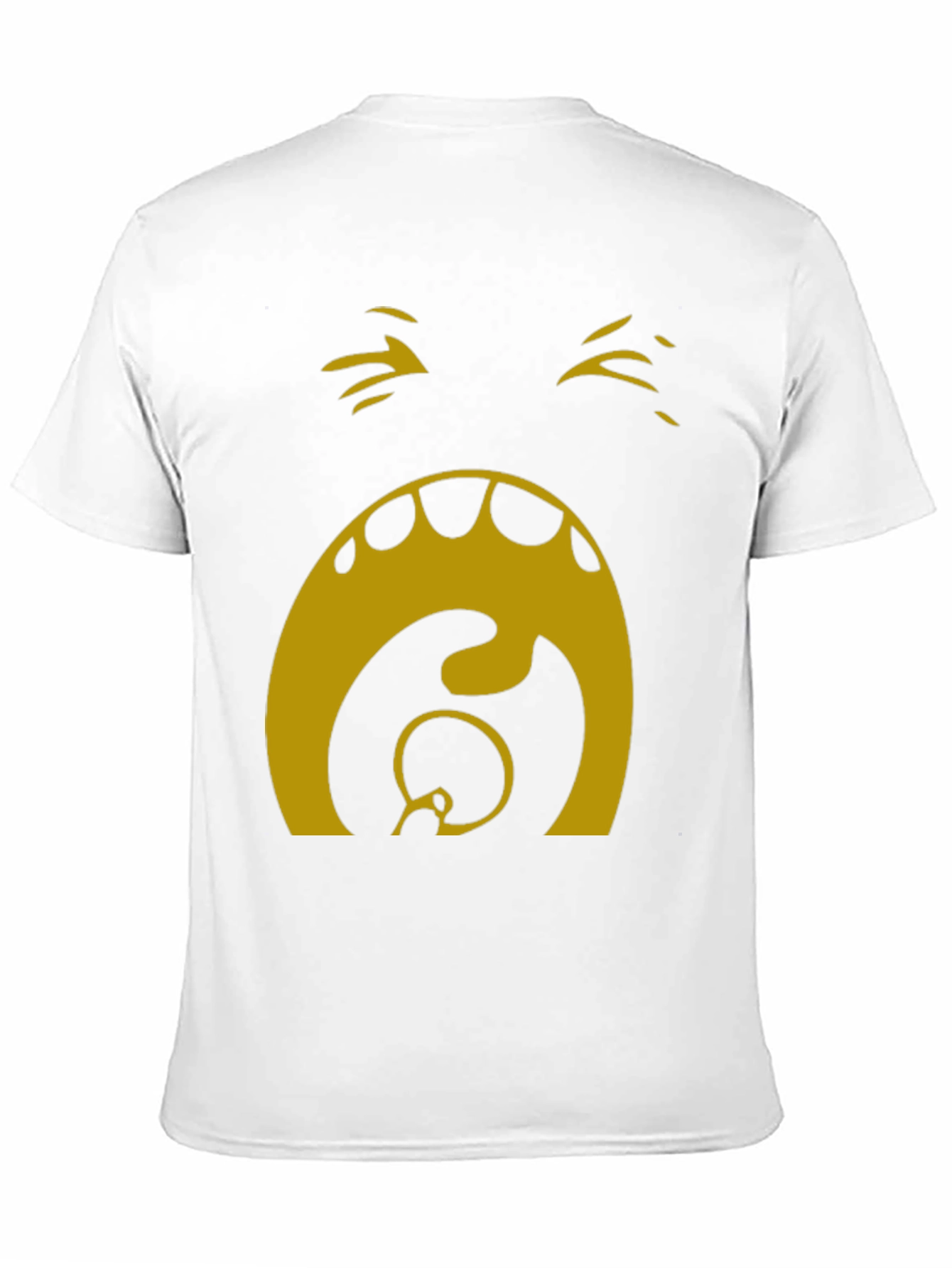 Camiseta Hombre Negra con Diseño Abstracto Dorado