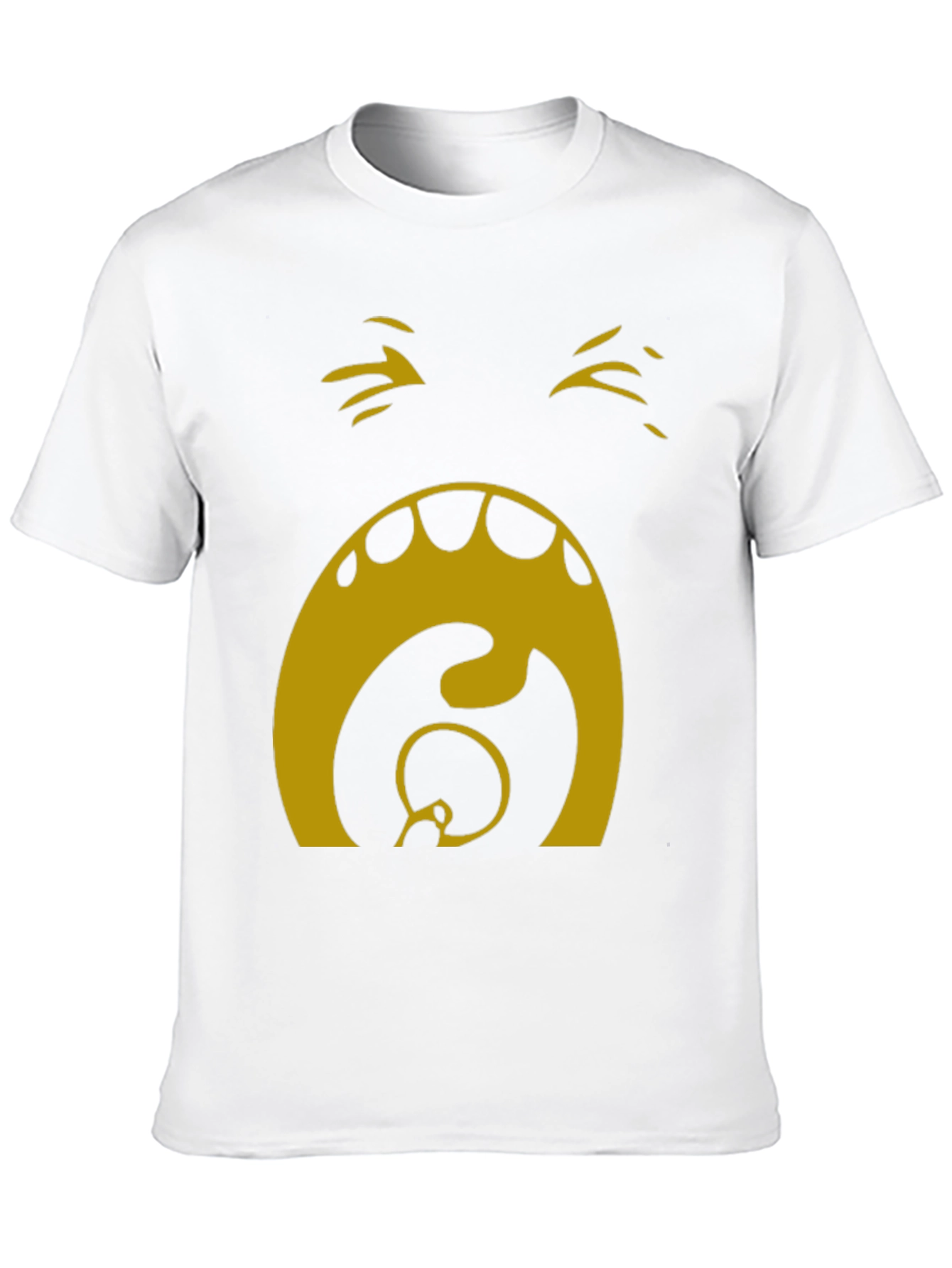 Camiseta Hombre Negra con Diseño Abstracto Dorado