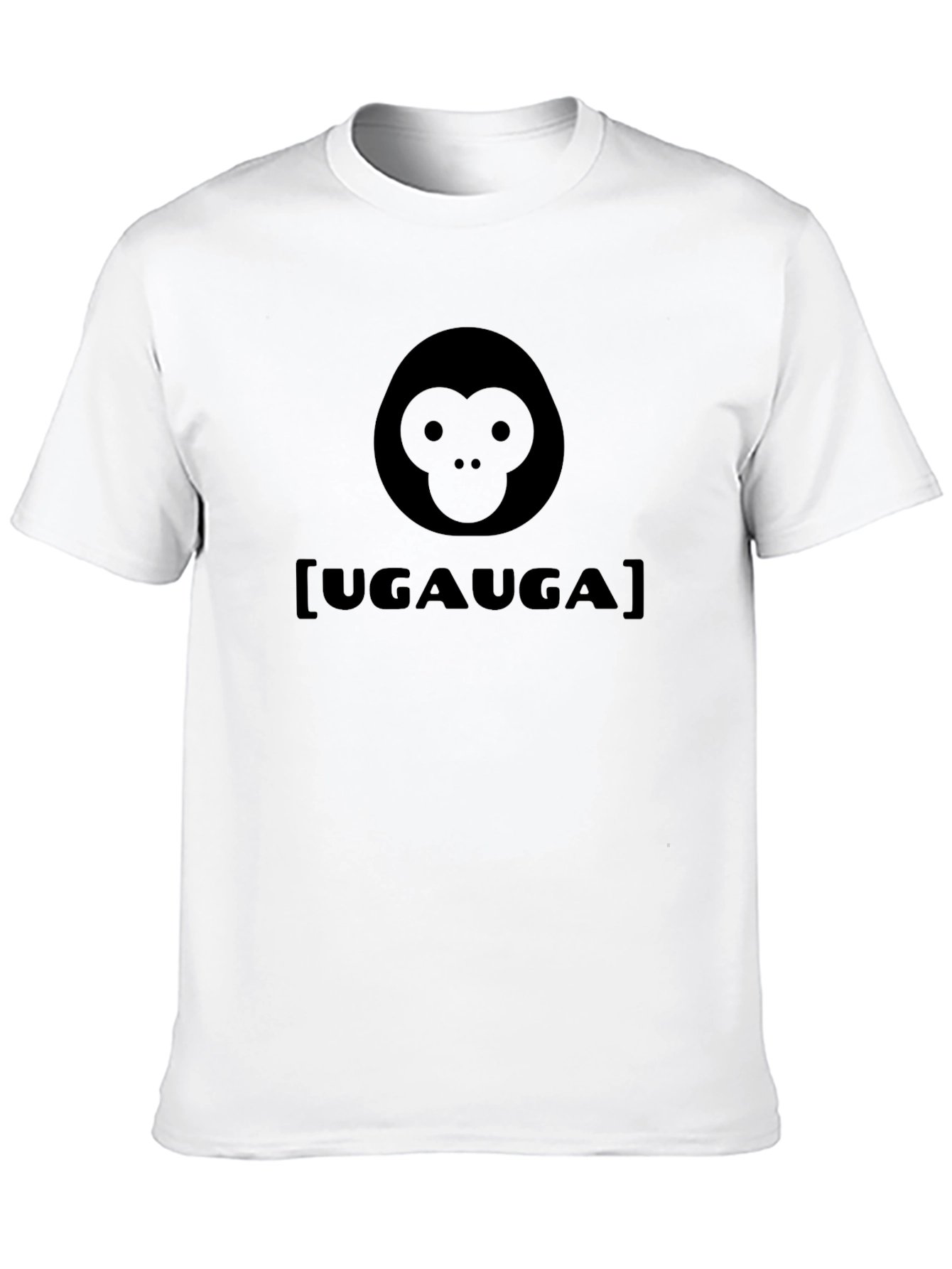 Camiseta Negra con Diseño UGAUGA de Mono