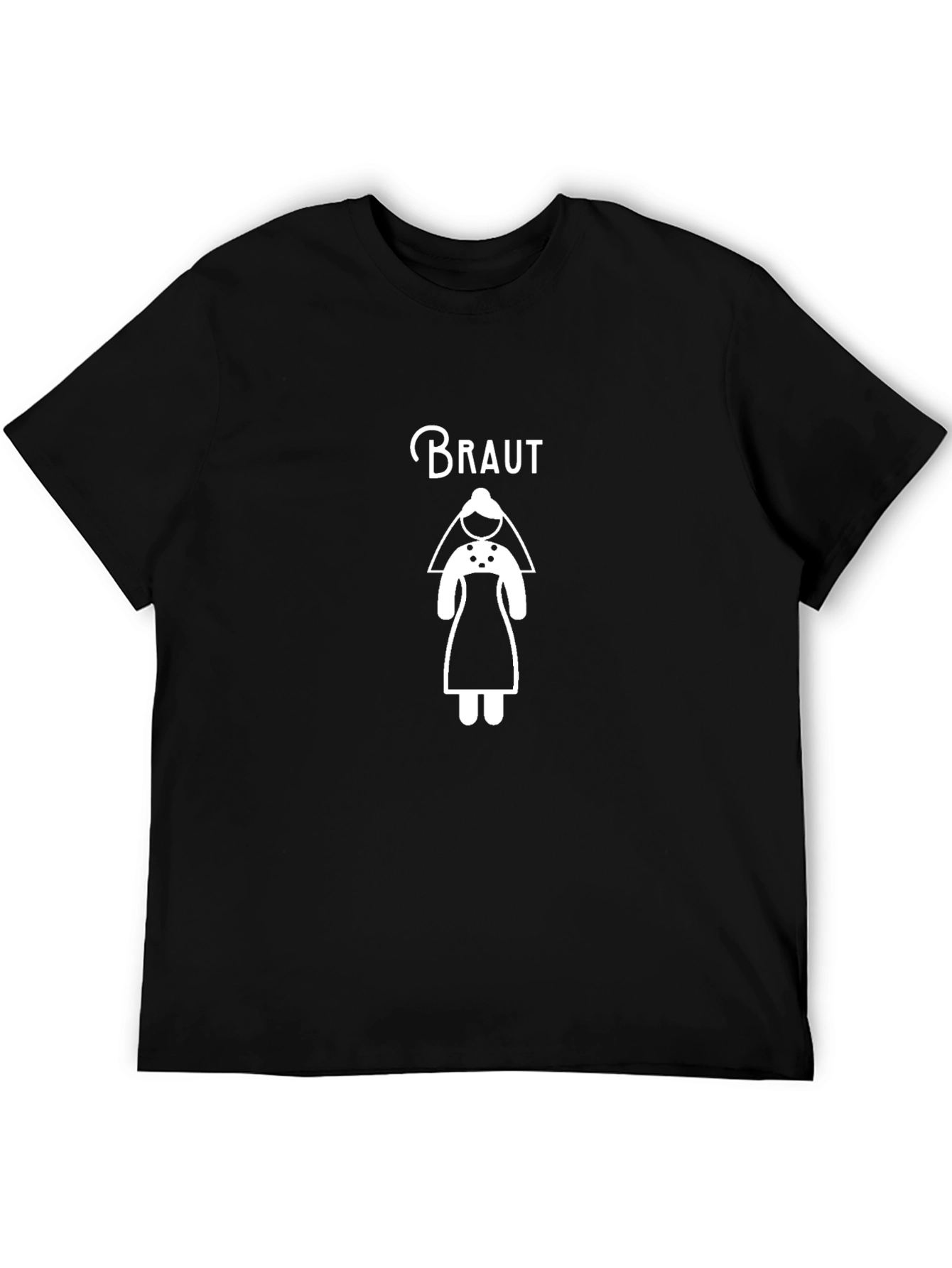 Camiseta Negra Braut para Despedida de Soltera