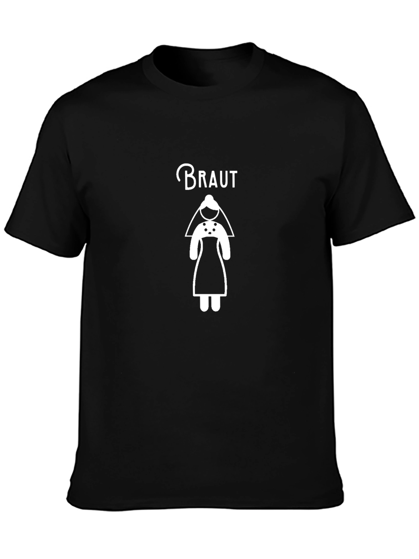 Camiseta Negra Braut para Despedida de Soltera