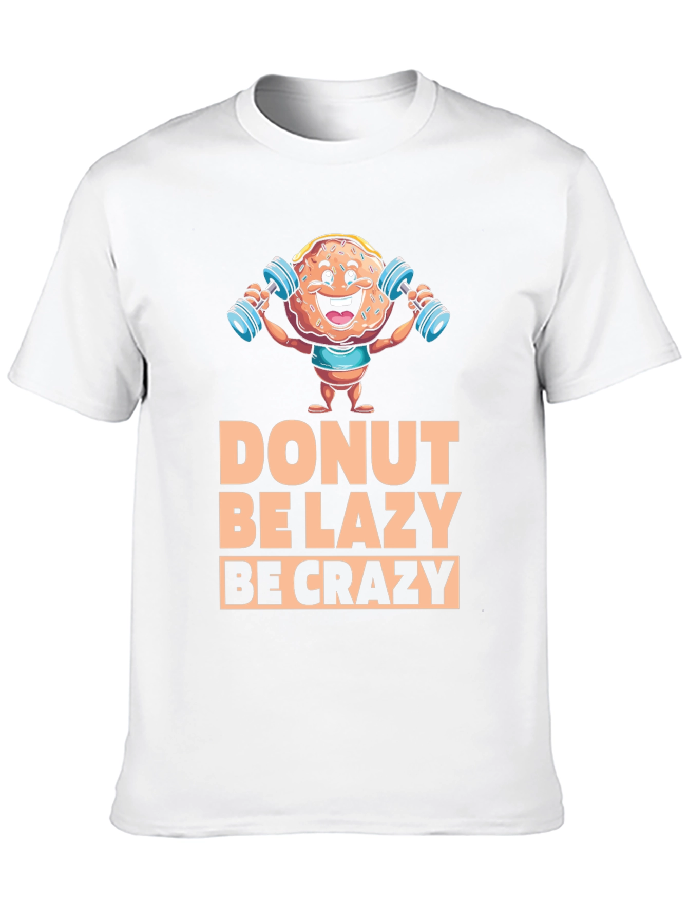 Camiseta Negra con Diseño de Donut Motivacional