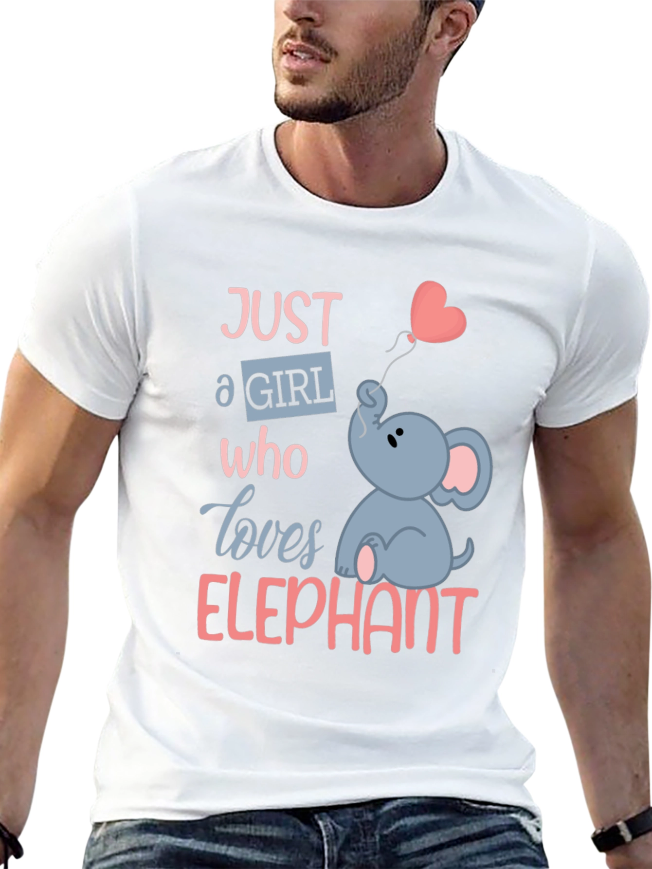 Camiseta Negra con Diseño de Elefante para Niñas