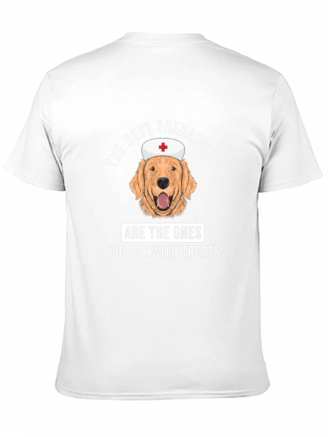 Camiseta Negra The Best Therapists con Perro Terapeuta