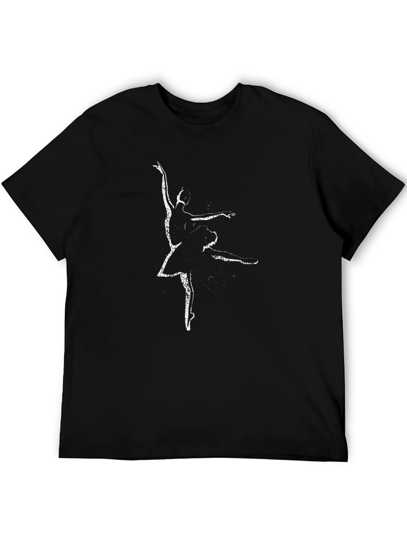 Camiseta Negra con Bailarina para Hombre