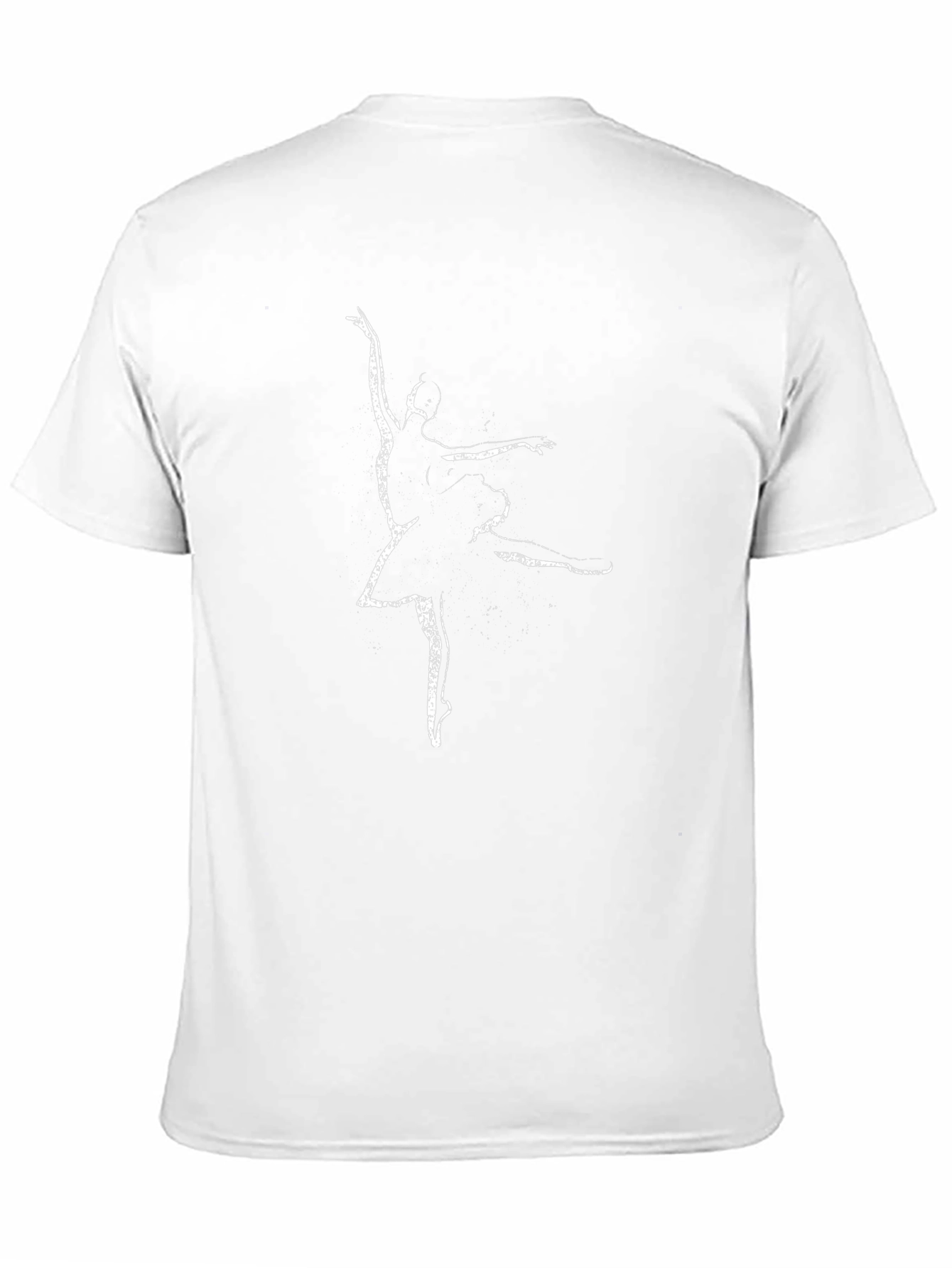 Camiseta Negra con Bailarina para Hombre