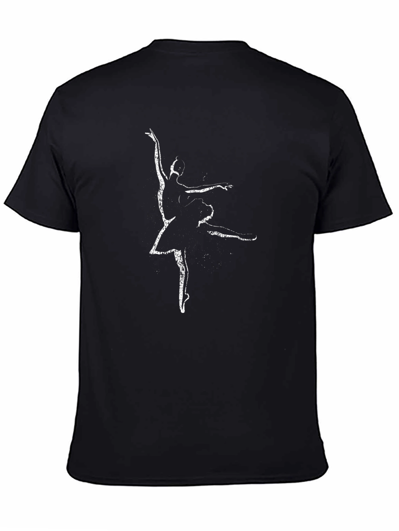 Camiseta Negra con Bailarina para Hombre