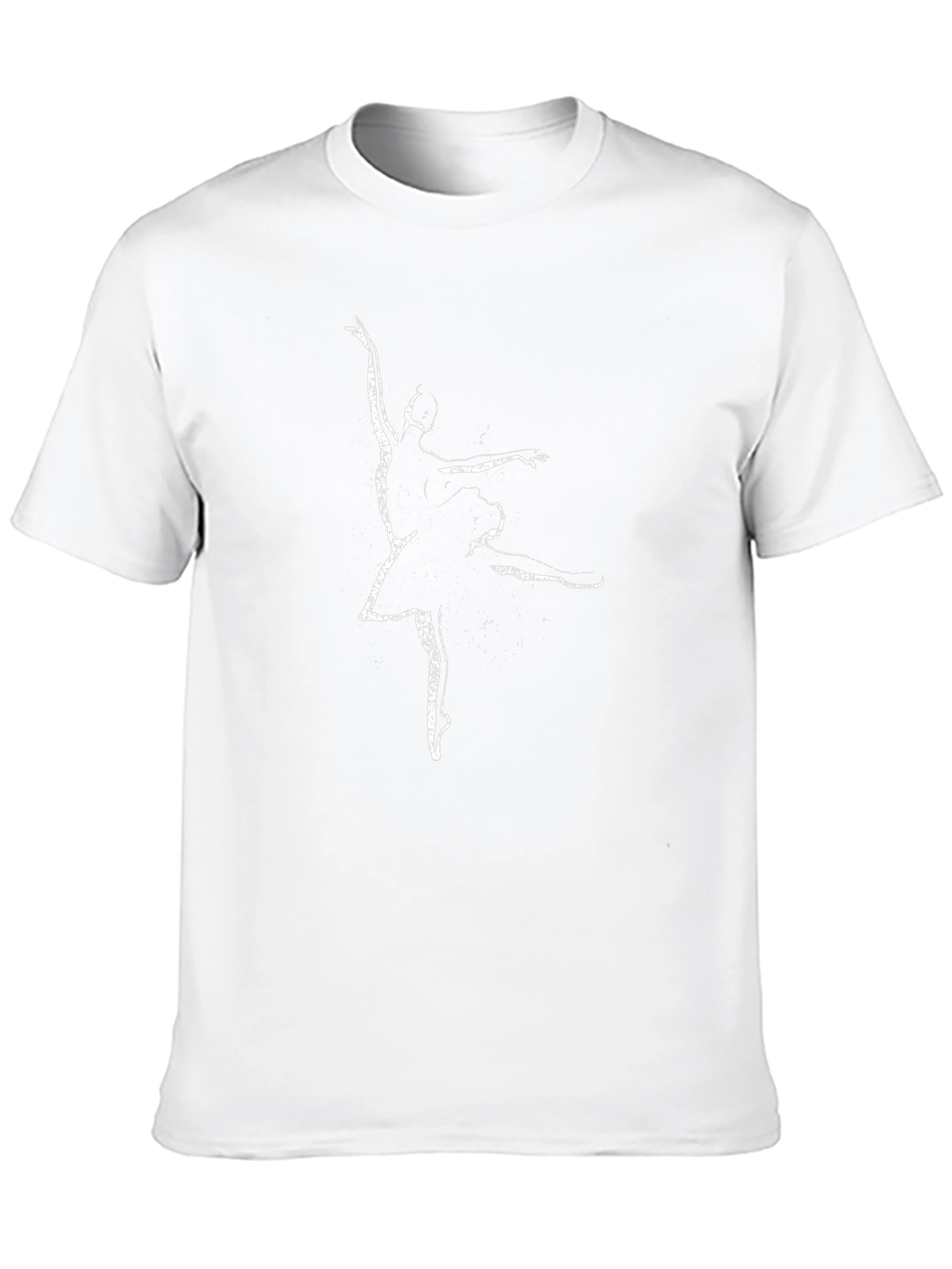 Camiseta Negra con Bailarina para Hombre
