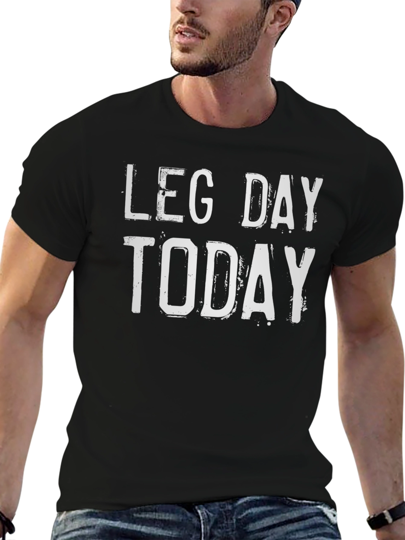 Camiseta Negra: Día de Piernas Hoy