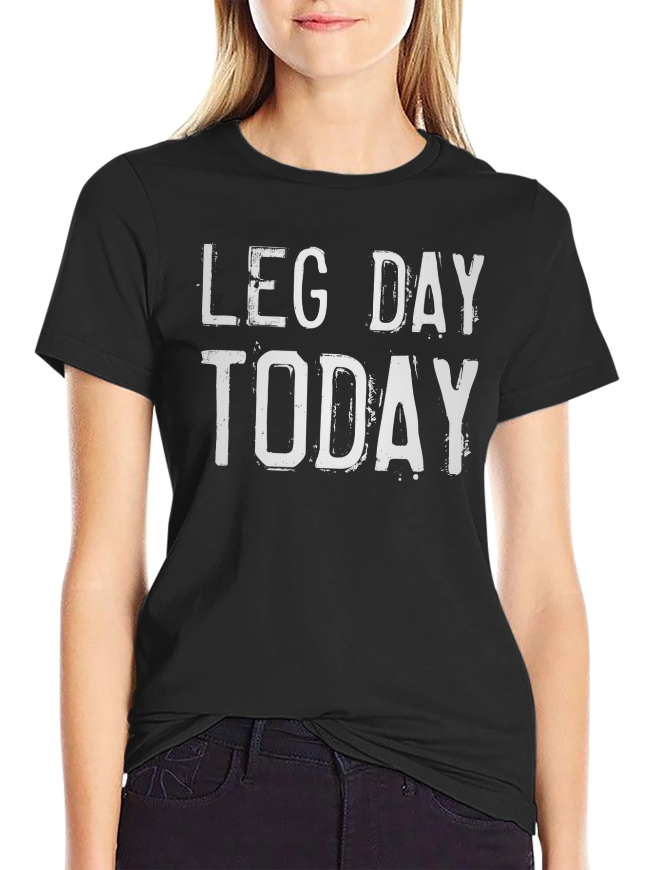 Camiseta Negra: Día de Piernas Hoy