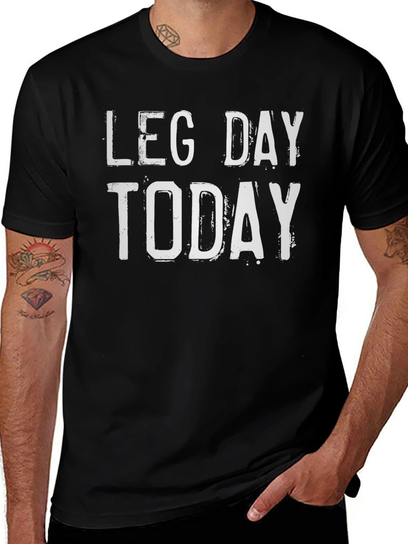 Camiseta Negra: Día de Piernas Hoy