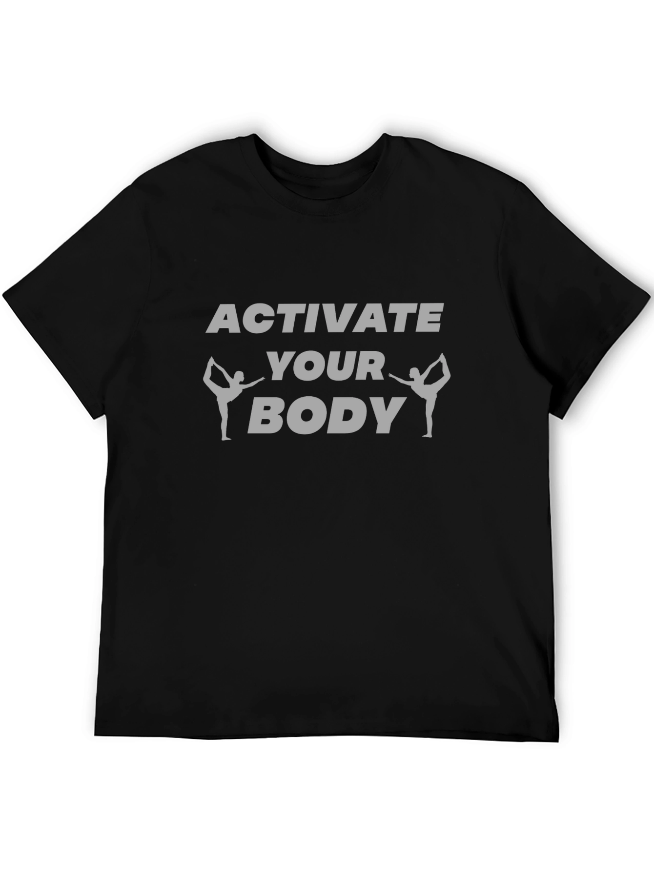 Camiseta Negra: Activa tu cuerpo con yoga
