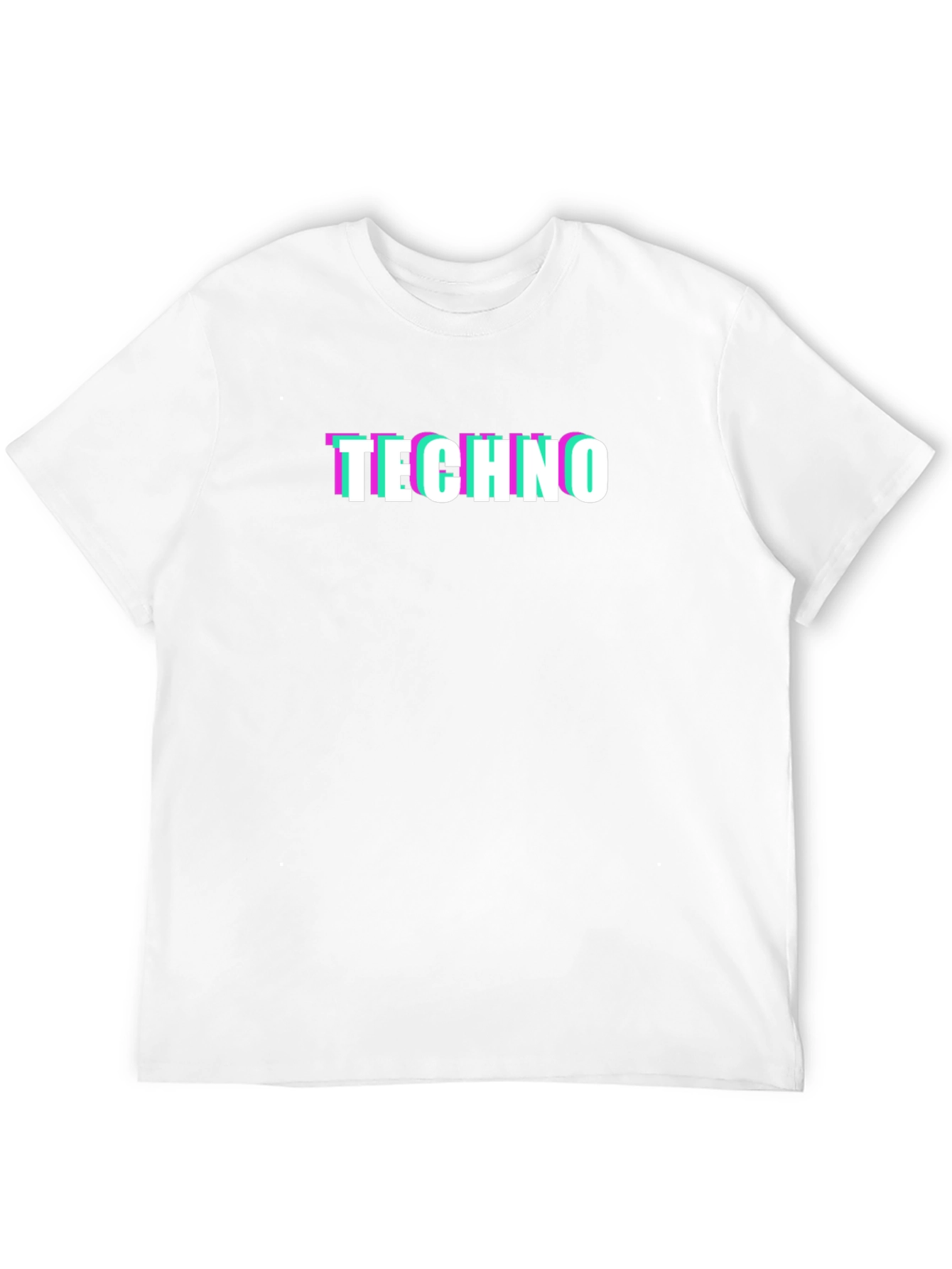 Camiseta Negra Techno Glitch