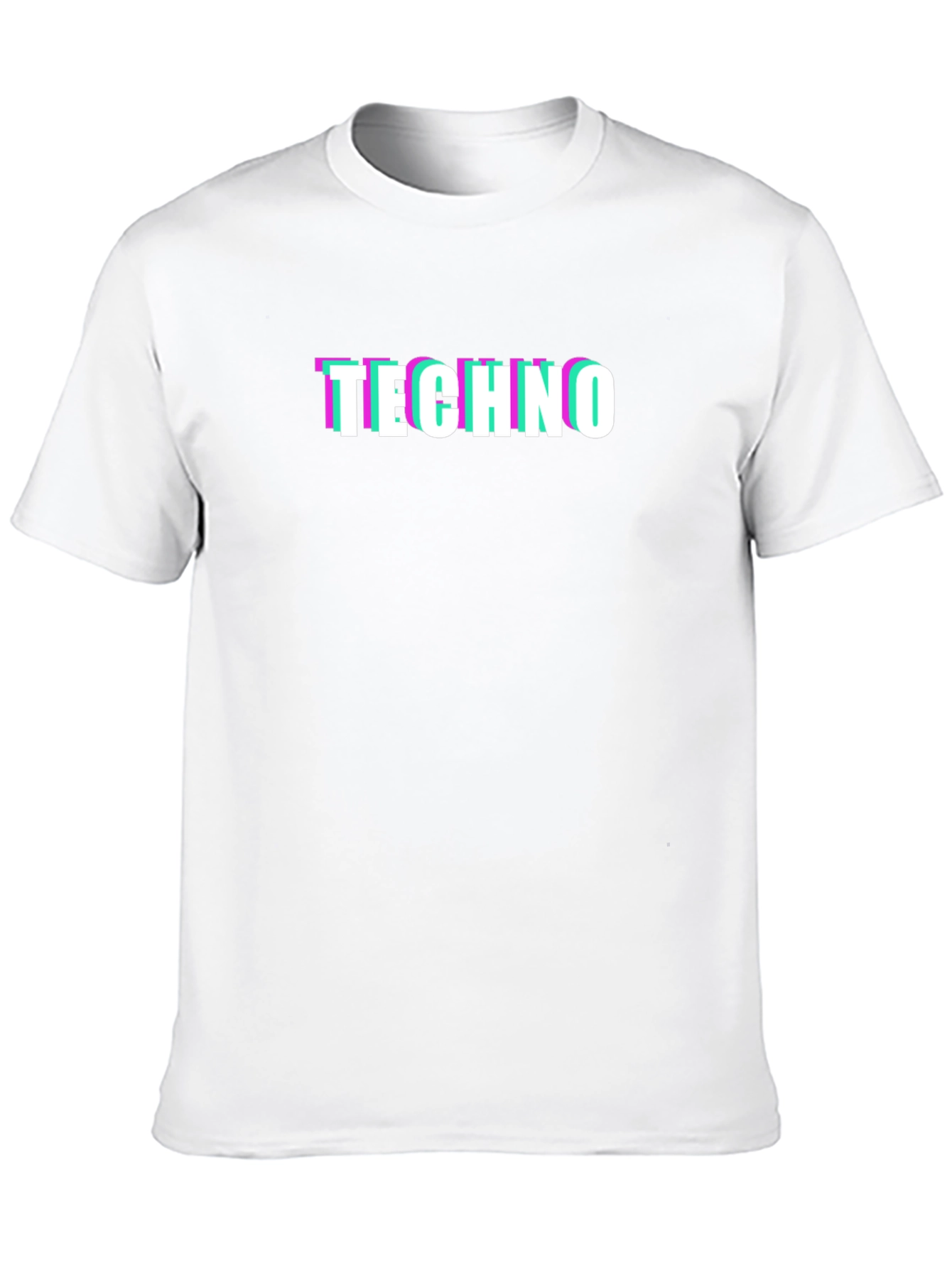 Camiseta Negra Techno Glitch