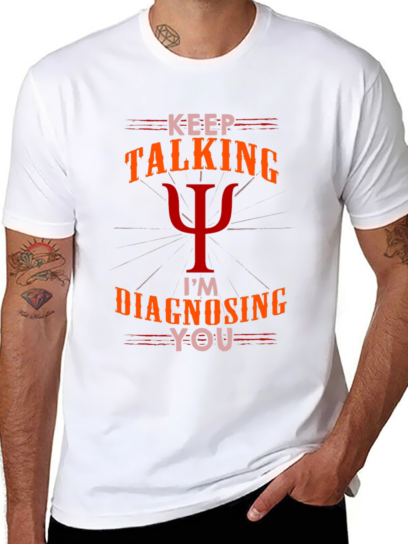 Camiseta Psicología: Sigue Hablando Te Diagnostico