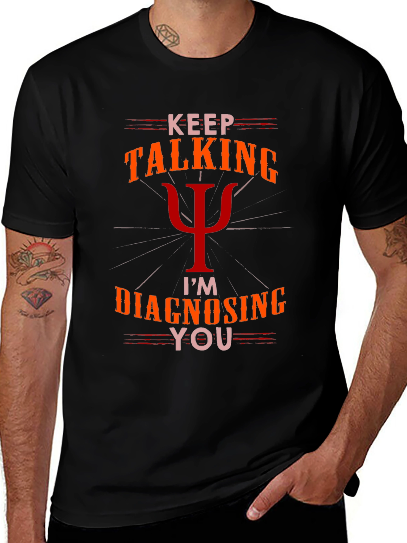 Camiseta Psicología: Sigue Hablando Te Diagnostico