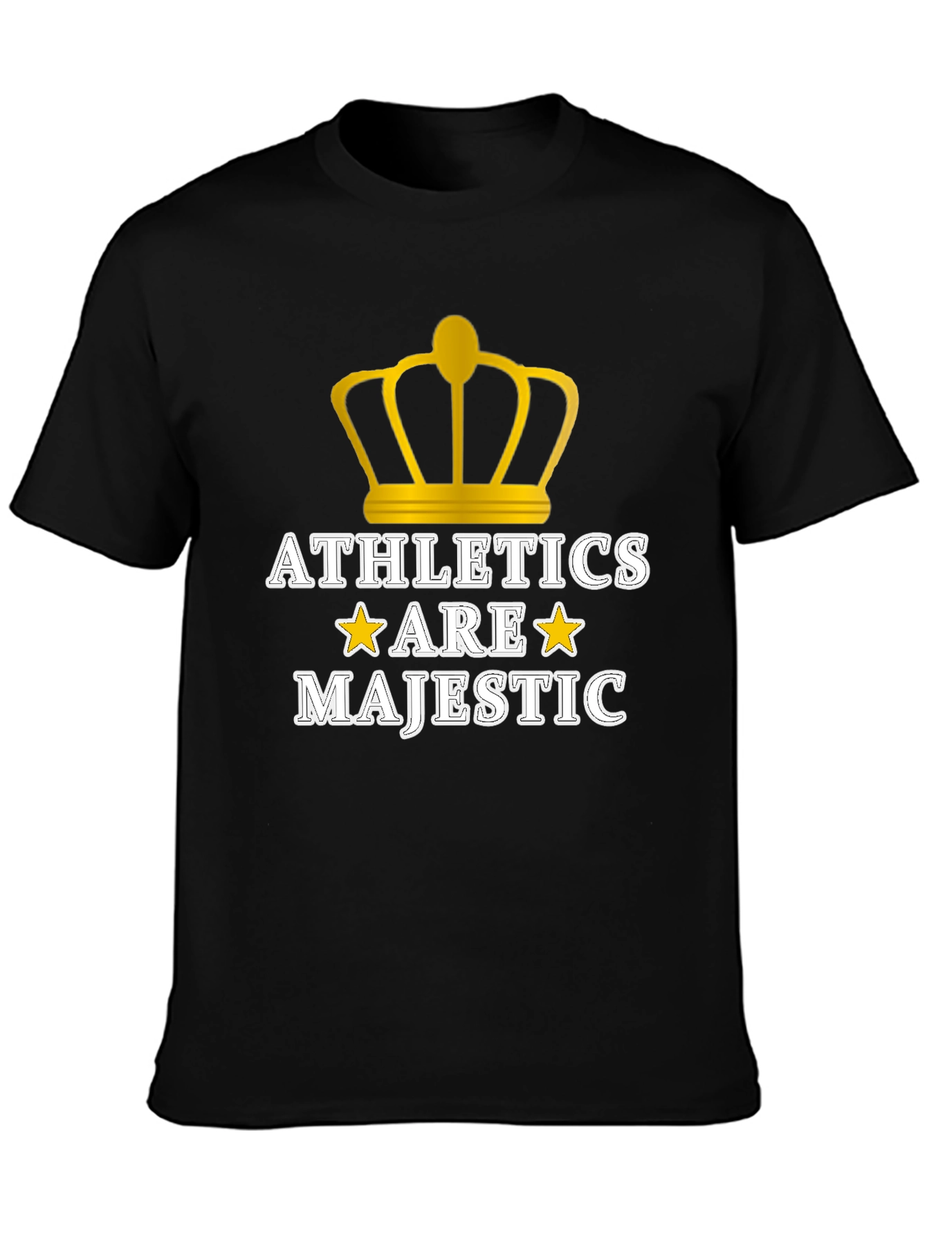 Camiseta Negra Athletics Are Majestic
