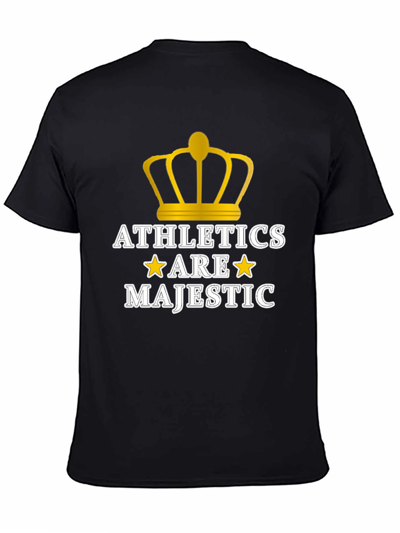 Camiseta Negra Athletics Are Majestic