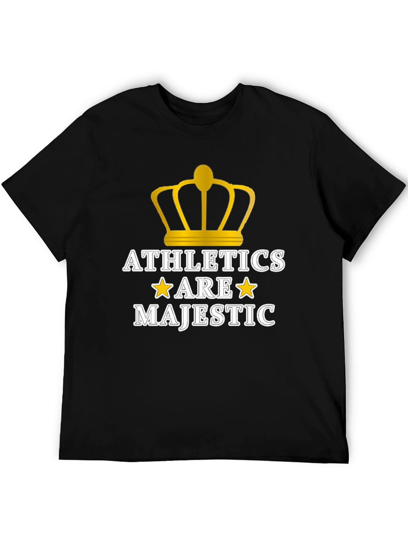 Camiseta Negra Athletics Are Majestic