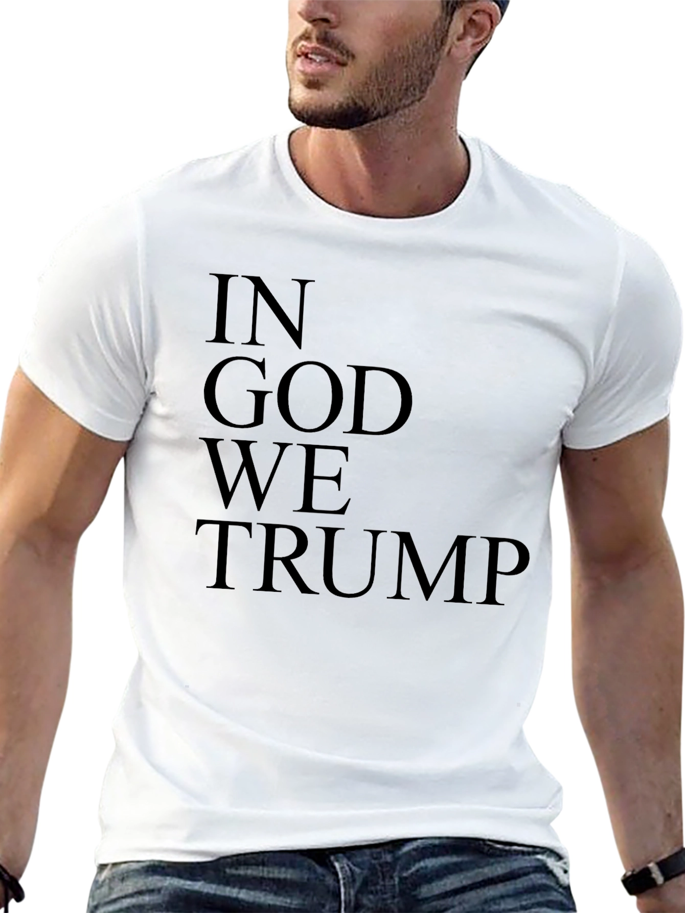 Camiseta Negra: In God We Trump