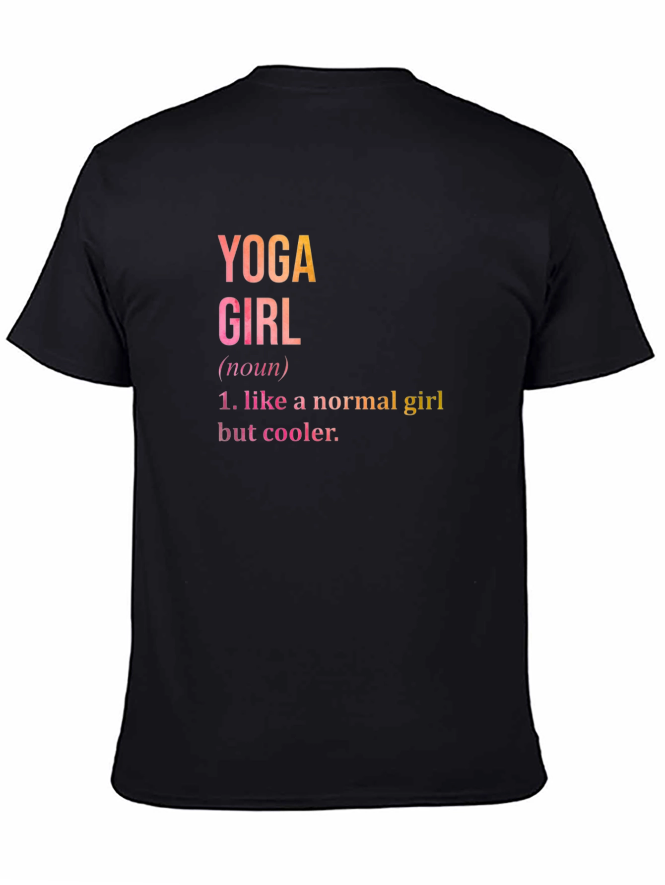 Camiseta Negra Yoga Girl: Comodidad y Estilo